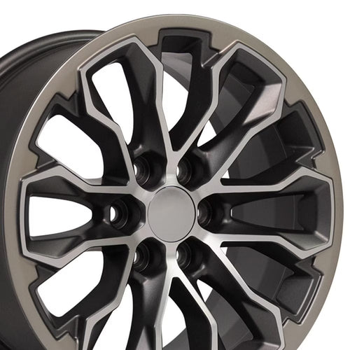 17x8 OE Wheels CV54 Satin Gunmetal Machined Face Wheel 6x120 (33mm)