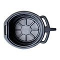 Dickly Oil Change Drain Pan Black Heavy Duty Lightweight Pan 8L