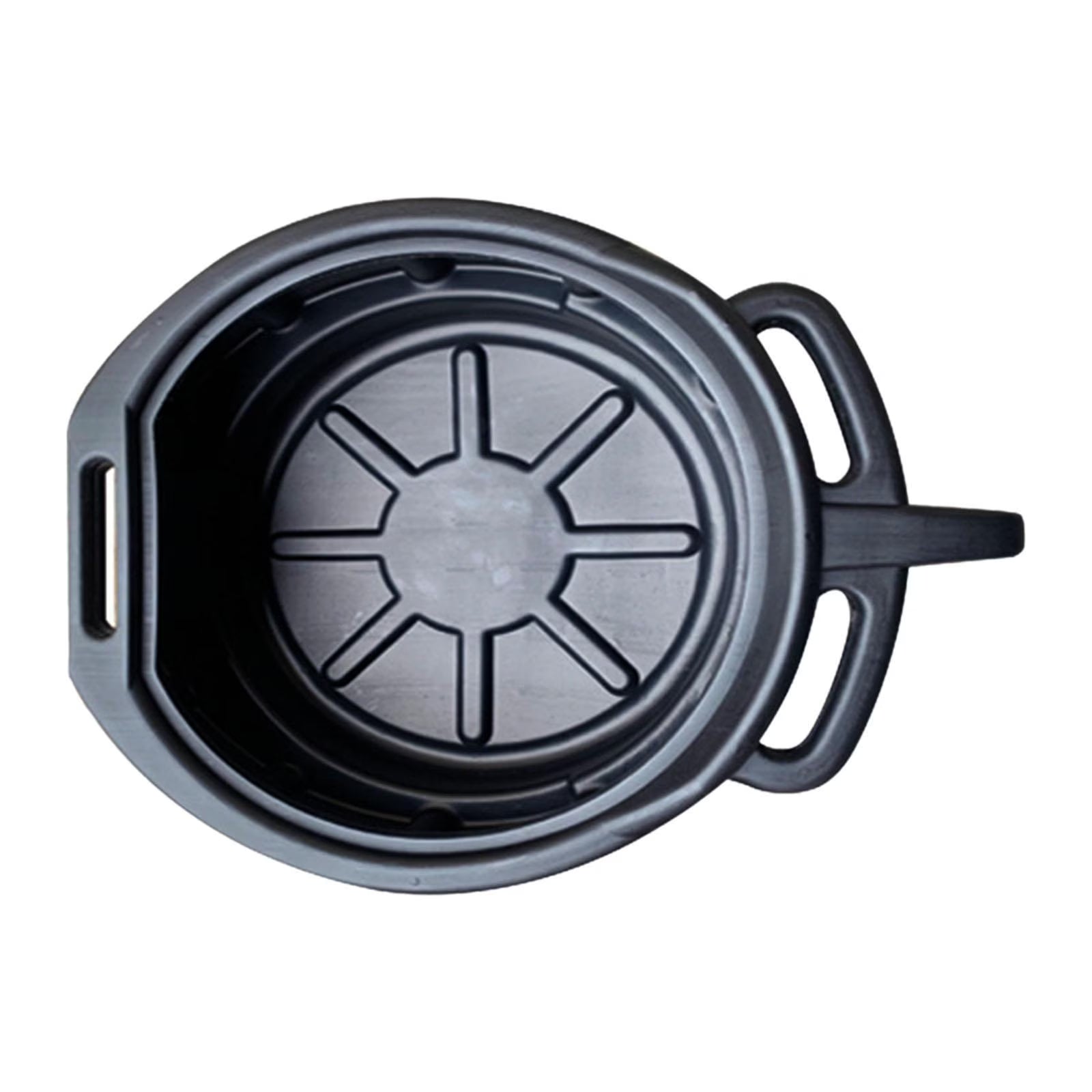 Dickly Oil Change Drain Pan Black Heavy Duty Lightweight Pan 8L