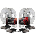 PowerStop Front and Rear Z23 Evolution Sport Carbon-Fiber Ceramic Brake Pad and Drilled & Slotted Rotor Kit Fits: LEXUS Select Models K6513