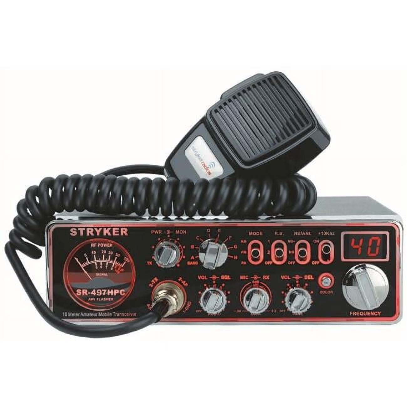 Live Wire 110W 10m Radio with Echo, CB Radio & Scanner, Multi-color, ZX9CBDST6392