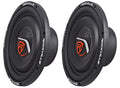 (2) Rockville W10T4-S4 10  Shallow Mount 2400 Watt 4-Ohm Car Audio Subwoofers