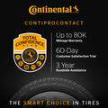 Continental ContiProContact All Season 225/45R17 91H Passenger Tire Fits: 2017-19 Chevrolet Cruze Diesel. 2013-15 Dodge Dart Aero