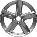 Remanufactured Painted Silver Metallic Aluminum Wheel 17 x 7 561601025A8Z8 fits 2012-2015 Volkswagen Passat