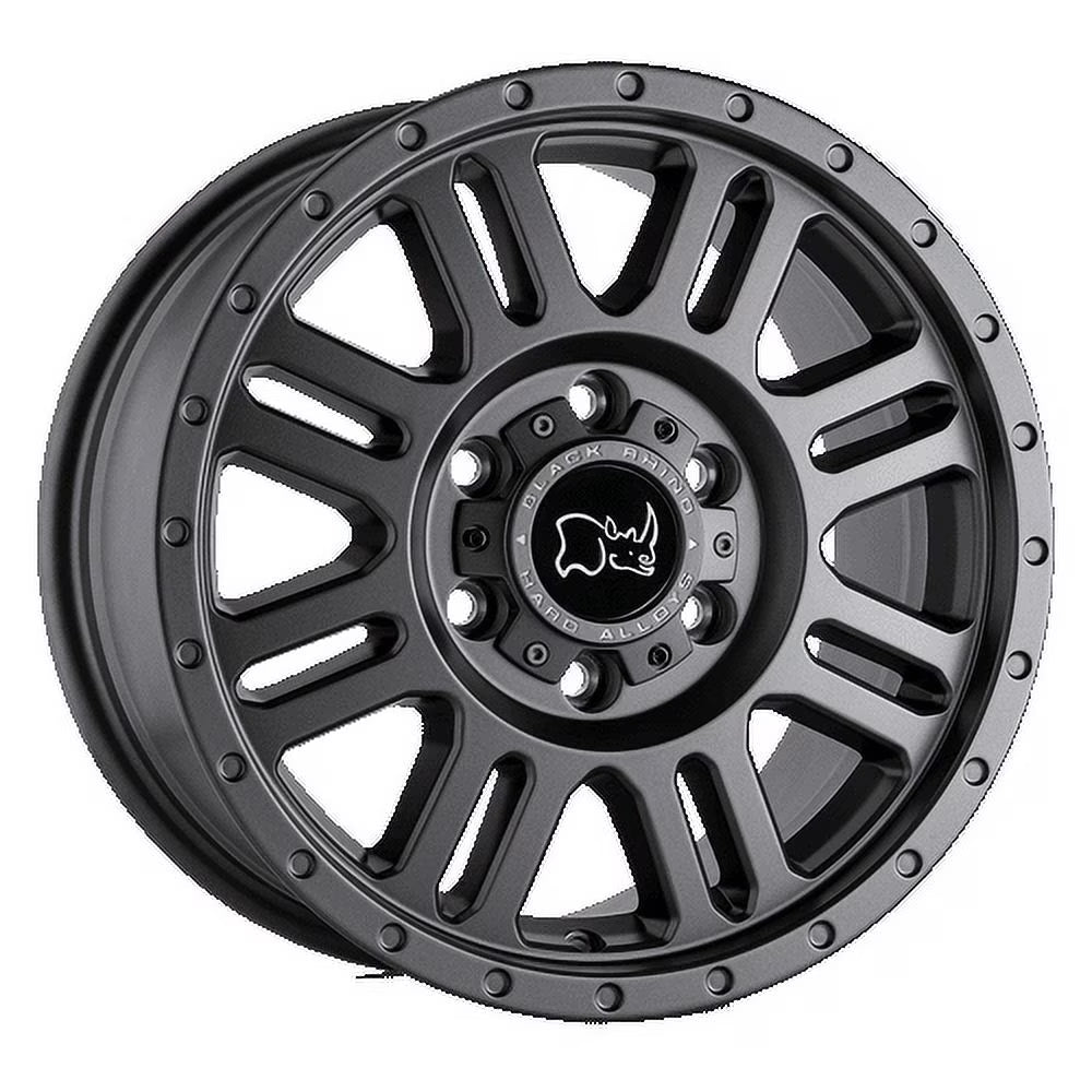 Black Rhino Aluminum Rim YELLOWSTONE 18X8in Matte Gunmetal Finish, 1880YWN486130G84