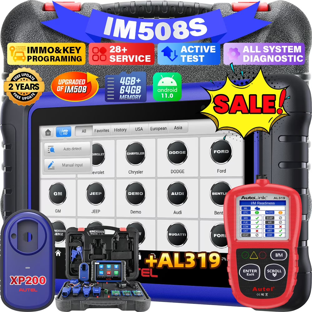 Autel IM508S Scanner with XP200, Bidirectional Scan, 3000+ Tests, 40+ Services, OE Diagnostics