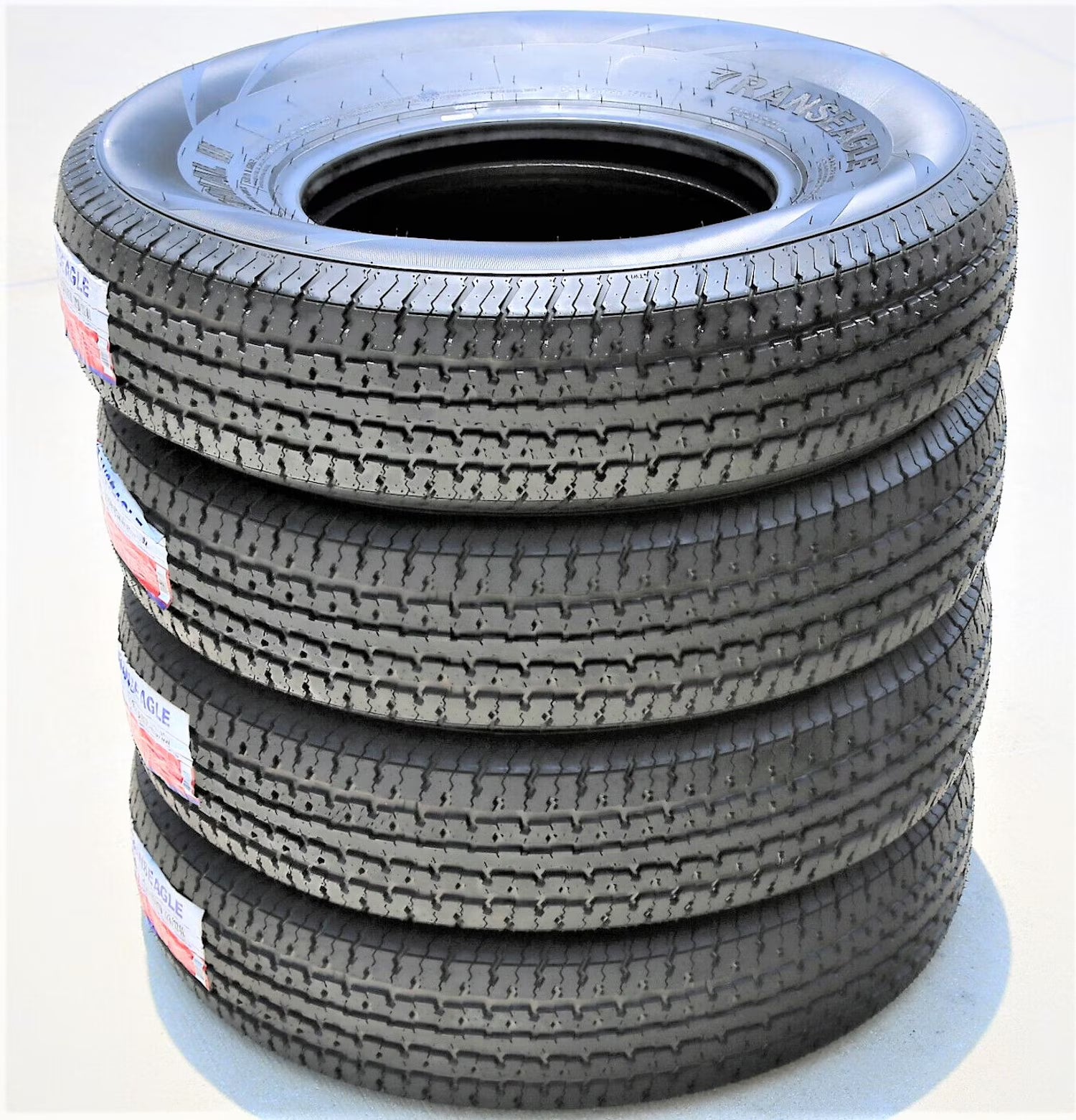 Set of 4 Transeagle ST Radial II Steel Belted ST205/75R14 205/75R14 105/101L D 8 Ply Trailer Tires