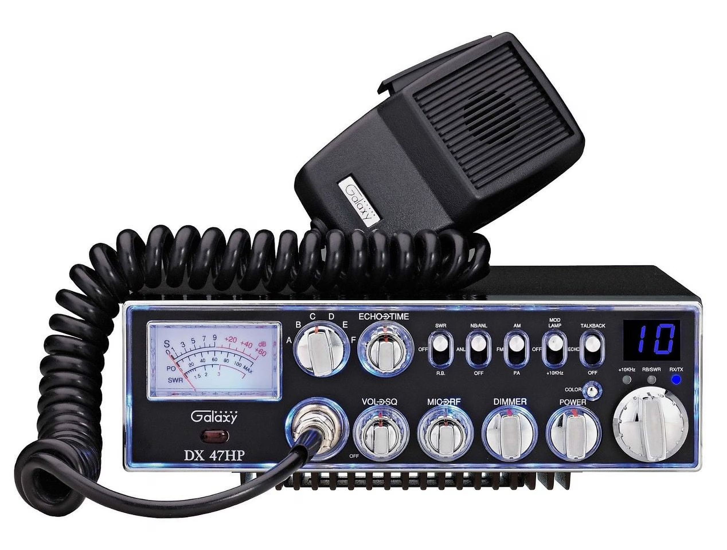 Galaxy DX47HP Meter Amateur Ham Mobile Radio, Black, DX47HP