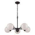 Elk Home 26-Inch Wide Beckett Chandelier. Modern. Oil Rubbed Bronze