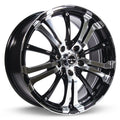 RTX Arsenic 16X7 5-100/114.3 40P C73.1 BLACK MACHINED Wheel