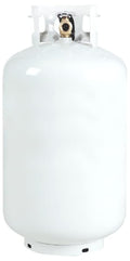 New 30 lb. Steel Propane/LP Cylinder with OPD White 30LBLPG