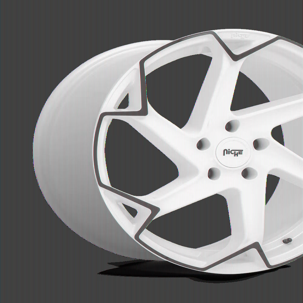 Niche 1Pc M257 Flash 20X9 5X112 38Et 66.56Cb Gloss White With Black Wheel