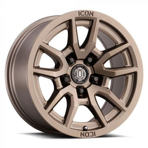 17x8.5 Icon Alloys Vector 5 Bronze Wheel 5x150 (25mm) Fits select: 2007-2021 TOYOTA TUNDRA, 2013-2021 LEXUS LX