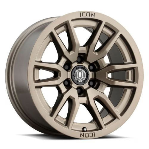 17x8.5 Icon Alloys Vector 6 Bronze Wheel 6x120 (0mm) Fits select: 2015-2022 CHEVROLET COLORADO, 2015-2022 GMC CANYON