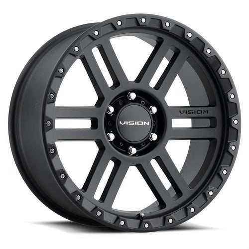 17  Vision Off-Road 354 Manx 2 Satin Black Wheel 17x9 5x5.5 Truck Rim -12mm