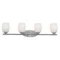 Eileen 4-Light 34¡å Bathroom Vanity Light in Brushed Nickel