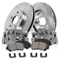 Callahan Brake Parts Kit for Ford Explorer 95-01 Ford Ranger 98-02 Mazda B3000 98-02 Mazda B4000 98-02 Mercury Mountaineer 97-01 Front Drilled Slotted Rotors Brake Pads Calipers EBYOEC03151