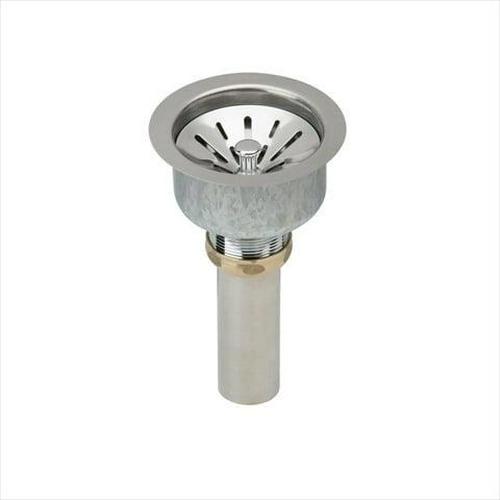 Elkay Deluxe 3-1/2¡å Drain Type 304 Stainless Steel Body. Strainer Basket Rubber Seal and Tailpiece
