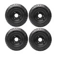 4pcs 13x5.00-6 Tire and Wheel Rim Assembly 13x5-6 Lawn Mower Tire 3 Lug Rim 6  Go Kart Wheels Road Tire Tubeless for ATV Quad Buggy 4 Wheeler Scooter Mini Bike Garden Tractor Snow Blower