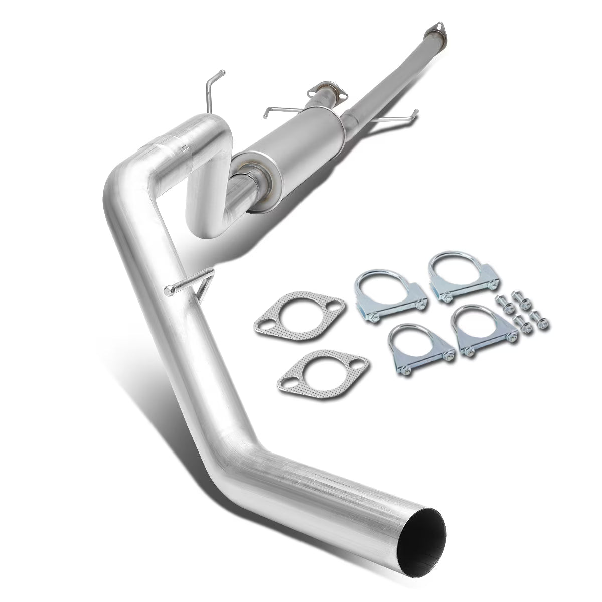DNA Motoring CBE-TTU09-46L For 2009 to 2021 Tundra V8 2.5  Muffler Catback Exhaust System 10 11 12 13 14 15 16 17 18 19 20