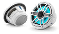 JL Audio M6-770X-S-GwGw-i 7.7-inch Marine Coaxial Speakers with Transflective? LED Lighting, Gloss White