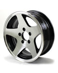 15X6 5-Lug on 4.5  Aluminum 5-Star Trailer Wheel - 456545B