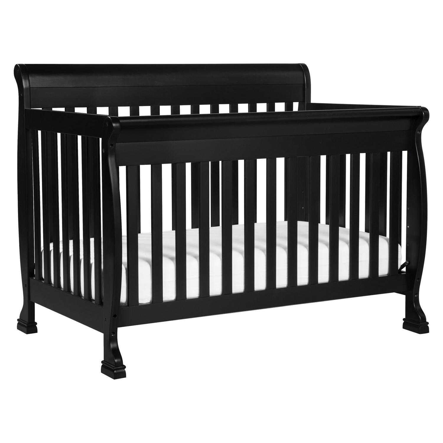 DaVinci Baby Kalani 4-in-1 Convertible Crib in Ebony Black. Greenguard Gold Certified