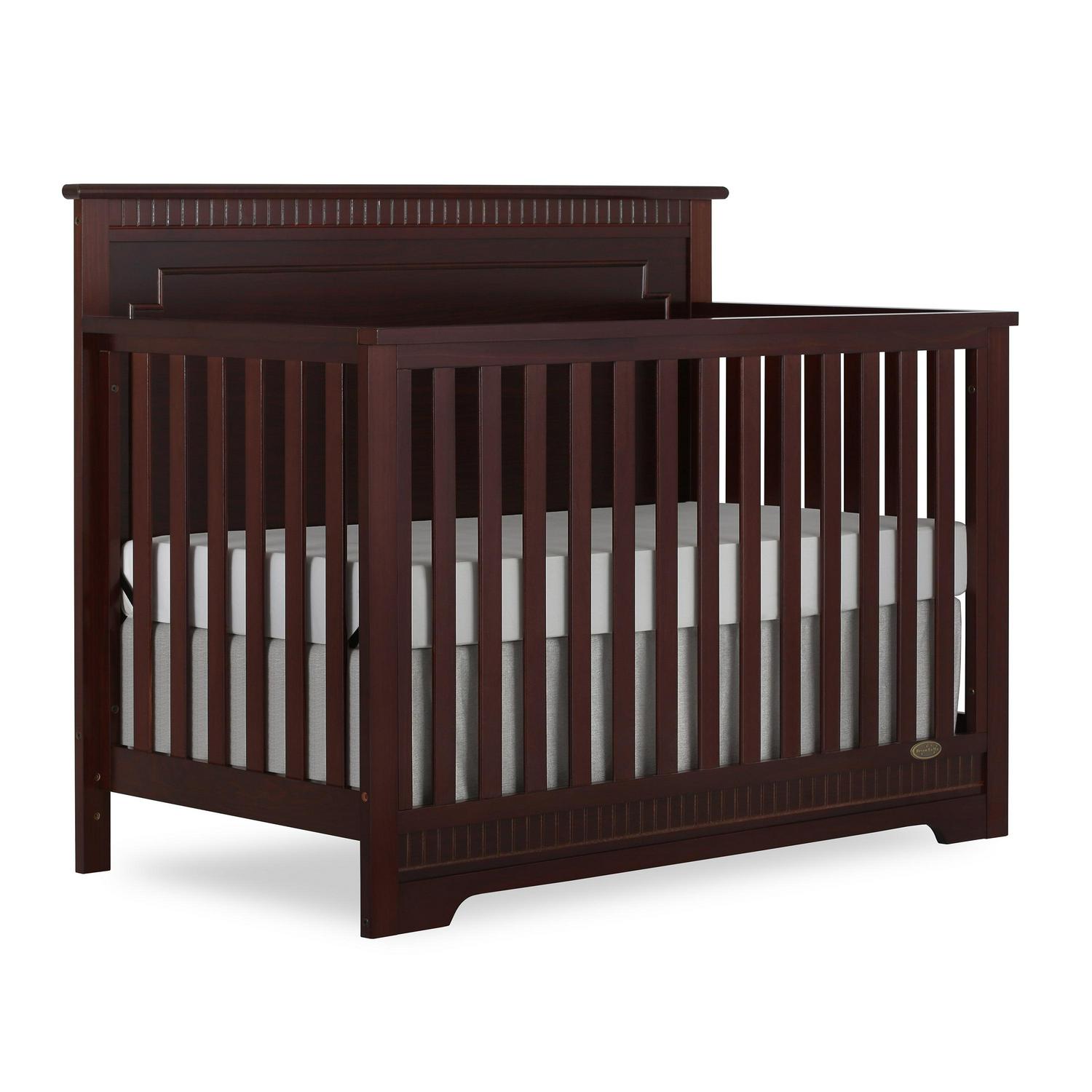 Dream On Me Morgan 5-in-1 Convertible Crib. Cherry