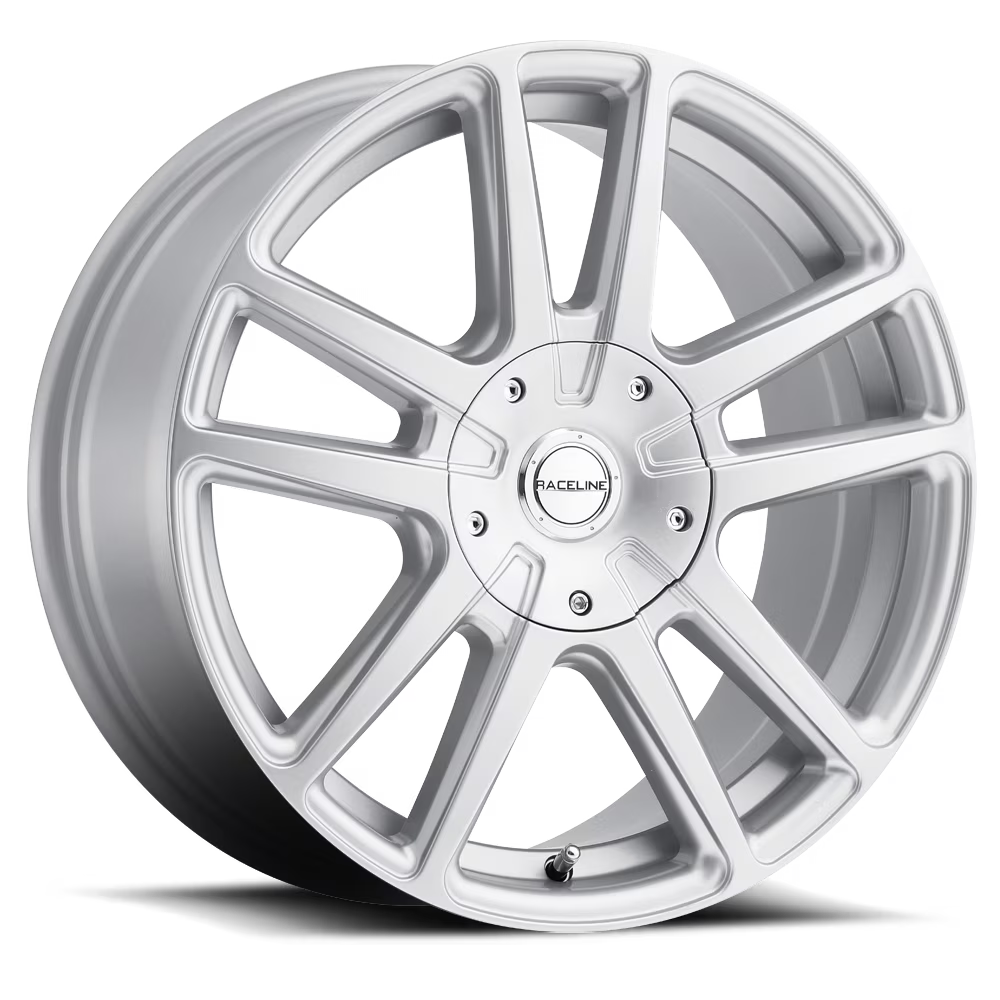 Raceline 145S-ENCORE 18  Cast Aluminum Wheel, ENCORE SILVER 18X8 5X112/5X120 +40mm