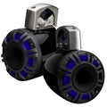 Kicker 51KMTCXL65 6.5  RGB LED Horn Loaded Compression Driver Marine Tower Speakers, Pair, Black