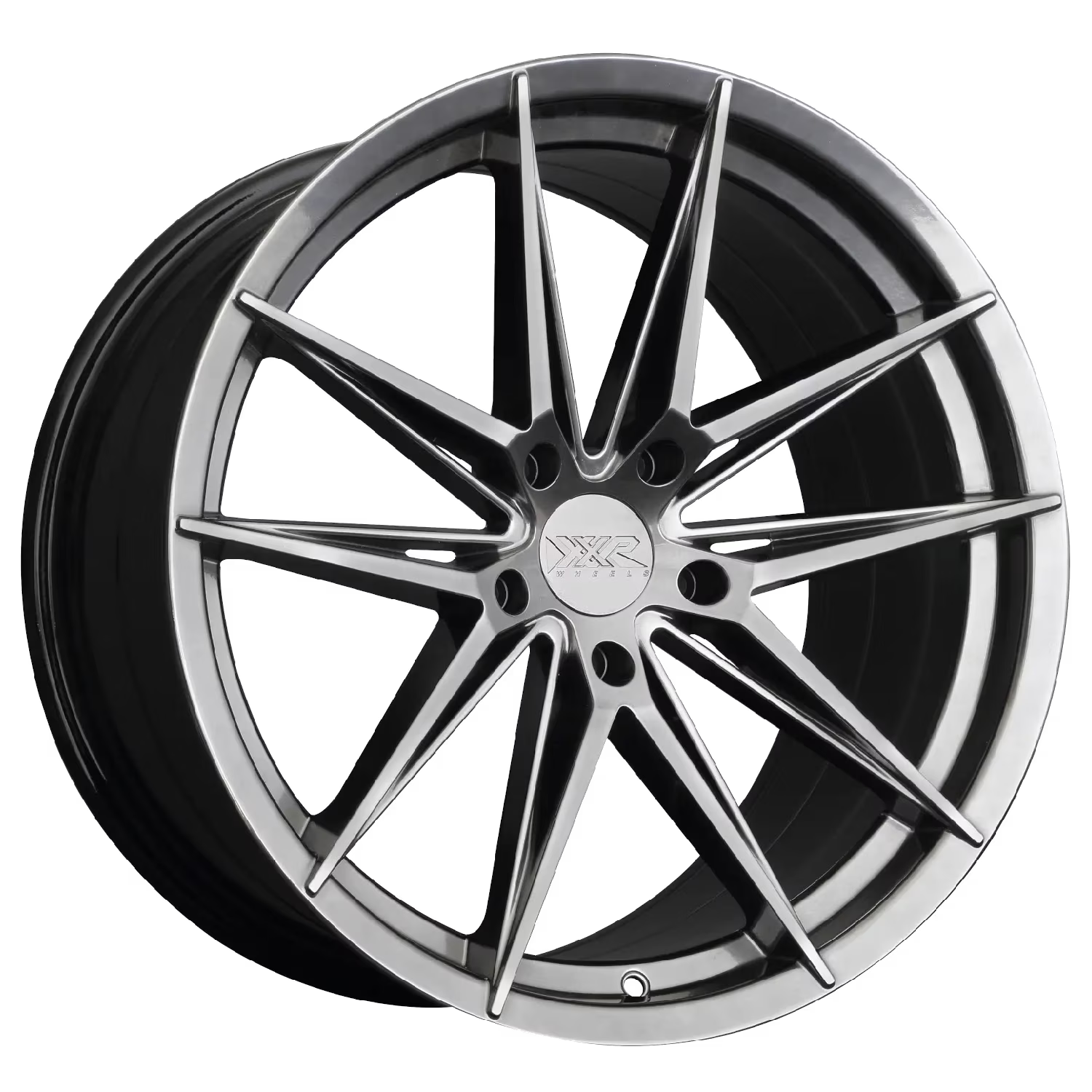 1 X XXR 577 18X8.5 5-112 73.1 Hub +35 Offset Chromium Black Wheel Rim