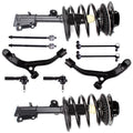 AUTOMUTO Struts & Shocks Quick-Strut Front Strut Spring Assembly Tie Rod End Control Arm and Ball Joint Assembly Stabilizer Bar Link Fit For 2001-2004 for Chrysler Town & Country
