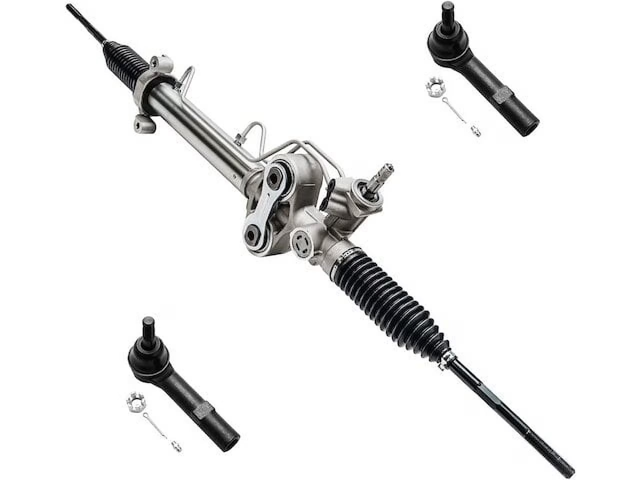 Front Steering Rack and Tie Rod End Kit - Compatible with 2007 - 2013 Chevy Silverado 1500 2008 2009 2010 2011 2012
