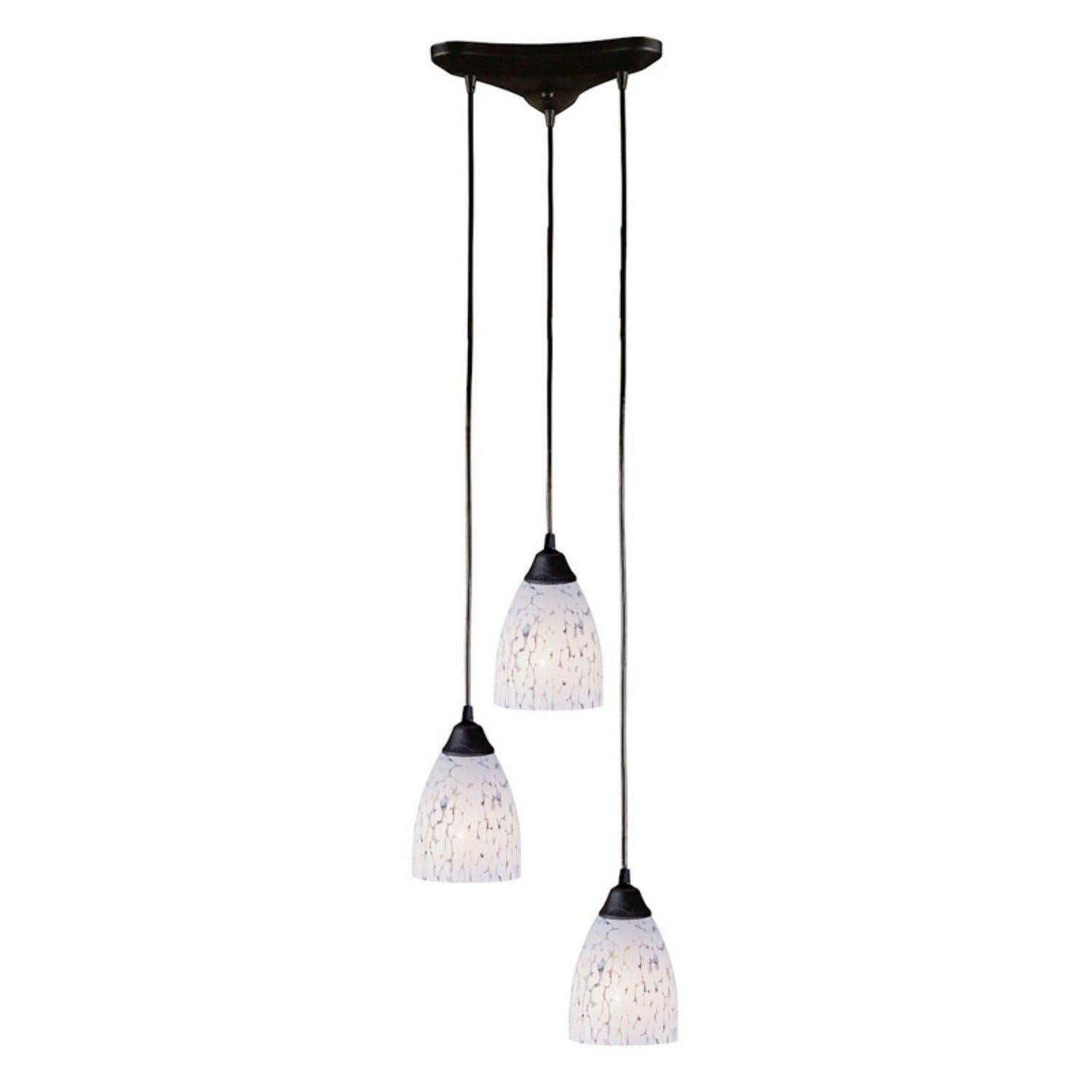 Elk Home 10-Inch Wide Classico Mini Pendant. Transitional. Dark Rust