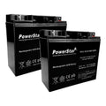 2 Pack - 12V 18Ah Wheelchair Mobility Scooter Battery Replaces 17Ah