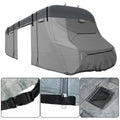 munirater RV Cover 6 Layers Top Panel Camper Cover Motorhome Fits 26-29 Foot Non-Woven Fabric with Accessories Replacement for Class C