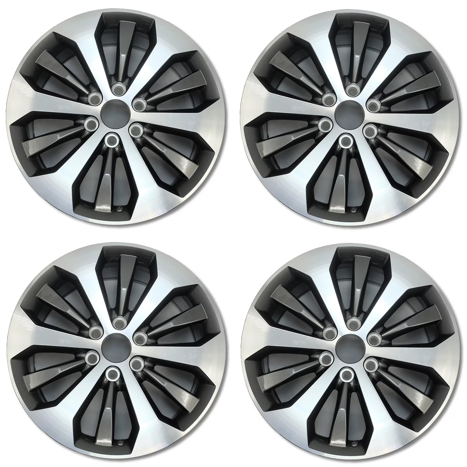 For Ford F150 Pickup 2015-2020 OEM Design Wheel 20  Machined Charcoal Set of 4 20x8.5 Replacement Rim HL341007JA