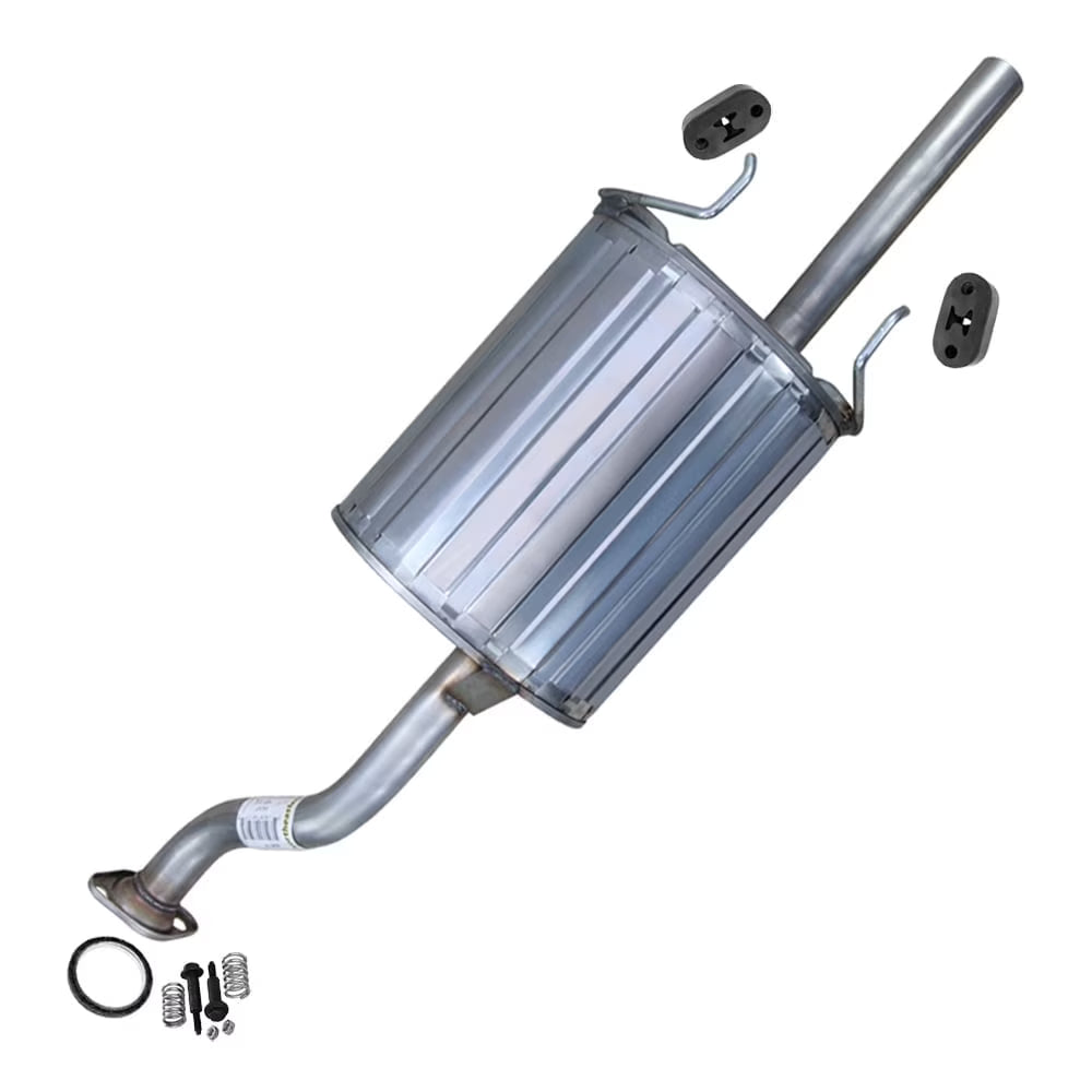 Stainless Steel Exhaust Rear Muffler Fits 1999-2000 Honda Civic & Acura EL 1.6L - Direct Fit