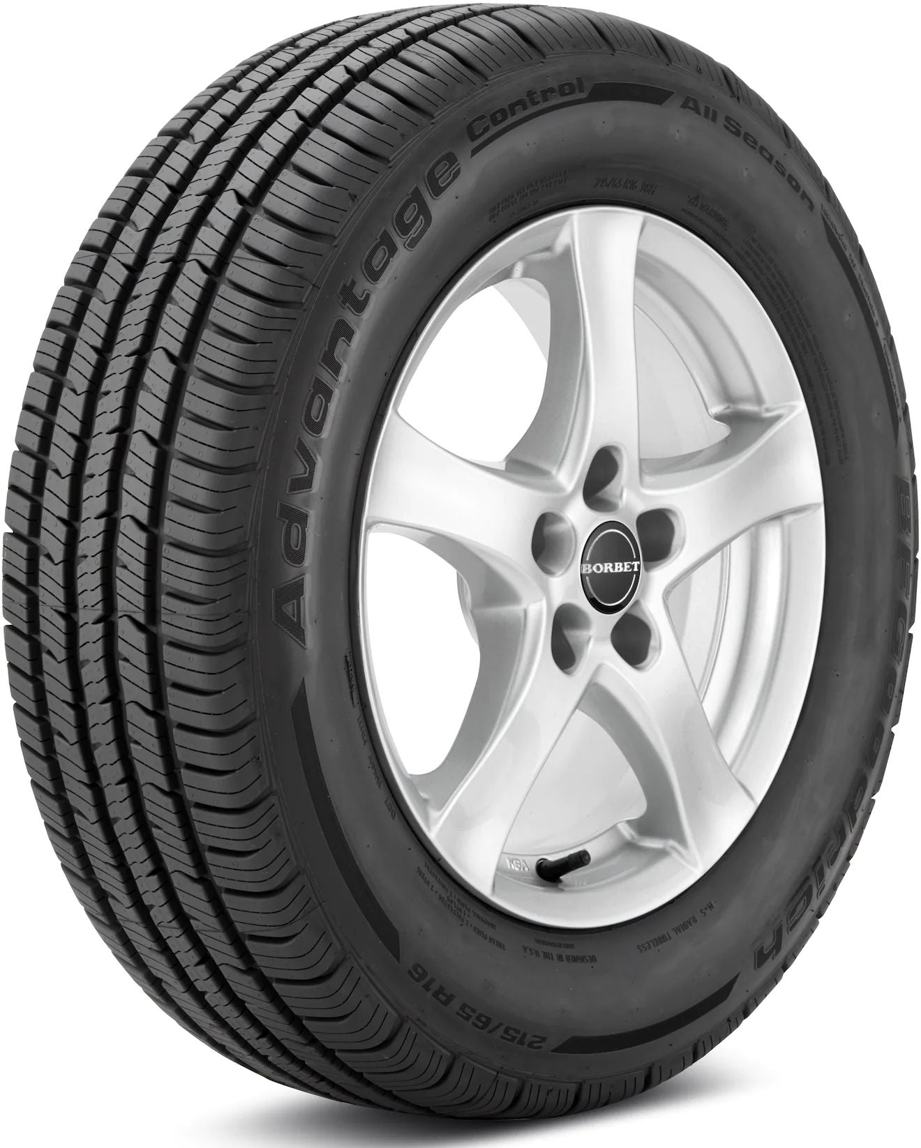 BFGoodrich Advantage Control All-Season 245/45R18 96V Tire Fits: 2016-23 Chevrolet Malibu LT. 2009-14 Acura TL SH-AWD
