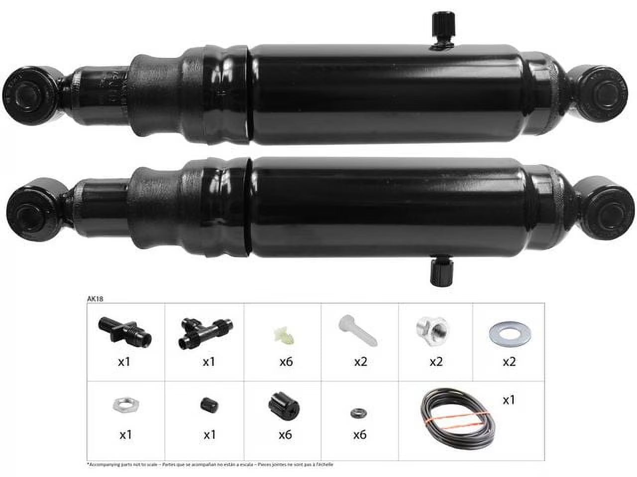 Rear Air Suspension Shock - Compatible with 2007 - 2022 GMC Sierra 1500 2008 2009 2010 2011 2012 2013 2014 2015 2016 2017 2018 2019 2020 2021