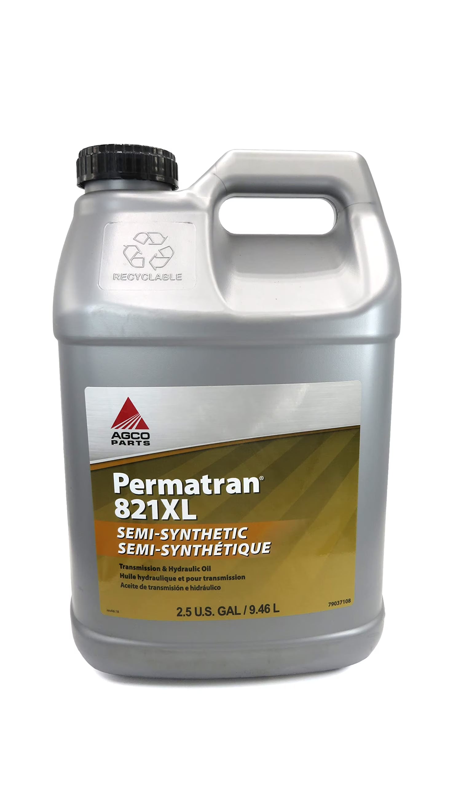 AGCO Permatran 821XL Semi-Synthetic 10W-30 Transmission & Hydraulic Oil 2.5 Gal 79037108
