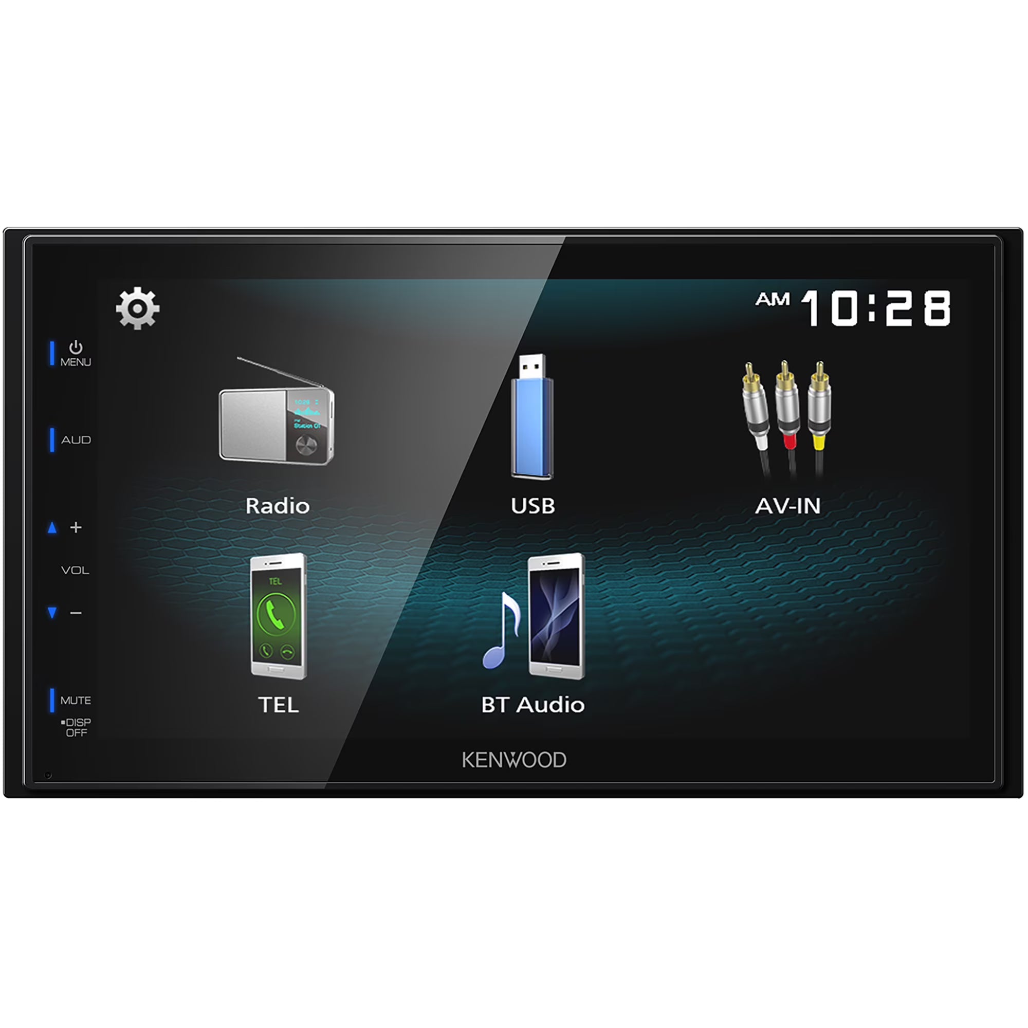 KENWOOD DMX150BT 2-DIN Car Stereo with 6.8  Touchscreen, Bluetooth and Back-up Camera Input (New)