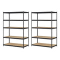 Edsal 5 Shelf 4000 Lb. 48x18x72¡å Adjustable Storage Rack Shelves (2 Pack)
