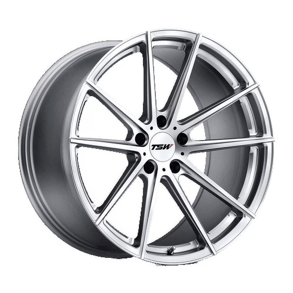 Tsw Bathurst 19X9 5X120 15Et 76.1Cb Silver W/ Mirror Cut Face Wheel