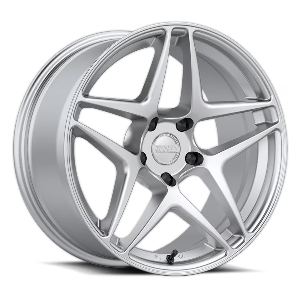 19x10.5 Kansei Wheel K15H Astro Hyper Silver Wheel 5x4.5 (22mm)