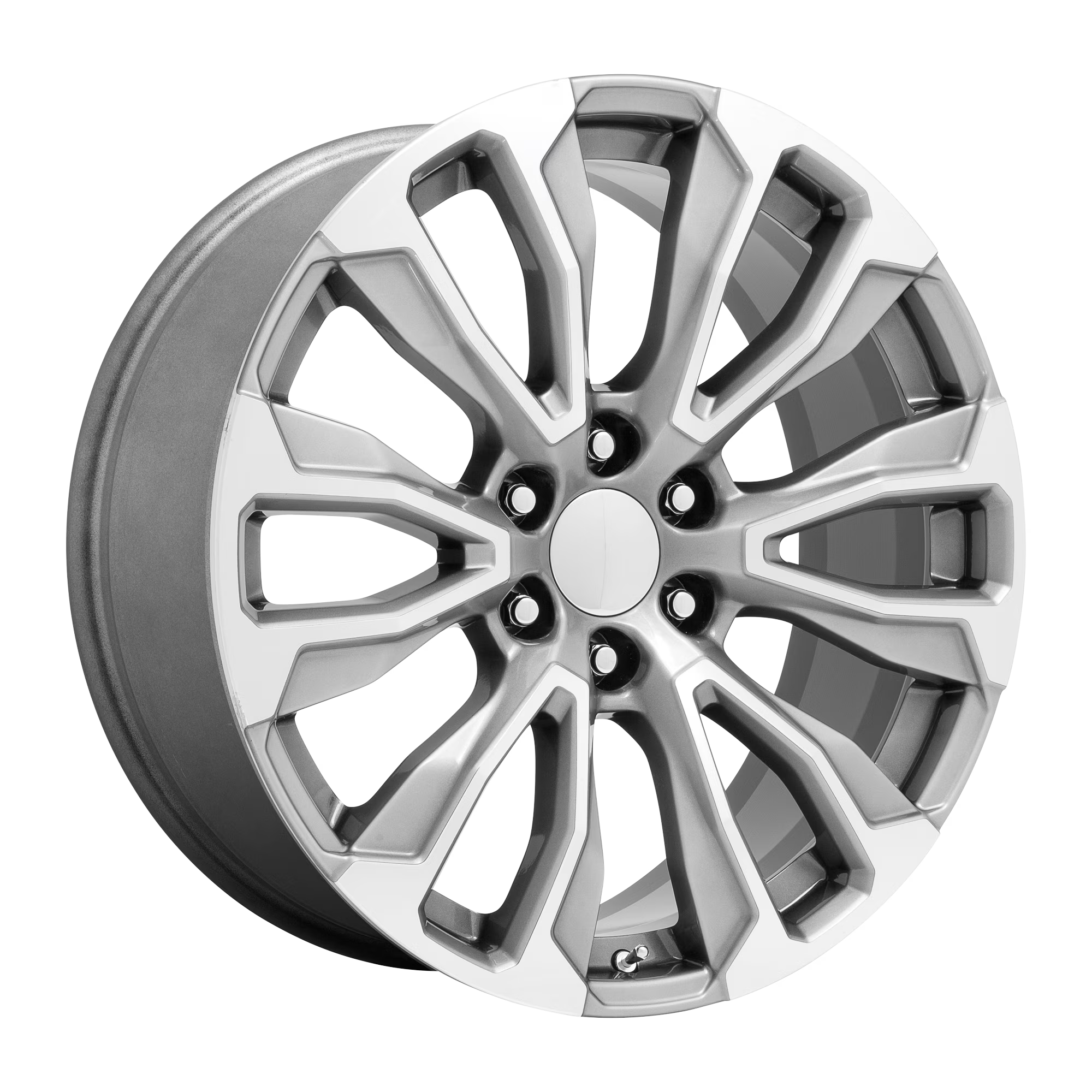 Performance Replicas Cast Aluminum Rim PR211 22X9 6X5.5 SLV MACH-FC 28MM, 211SM-2295828