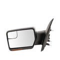 Power Heated Foldable Chrome Memory Left Driver Side Rearview Mirror for 2011-2014 for Ford F150