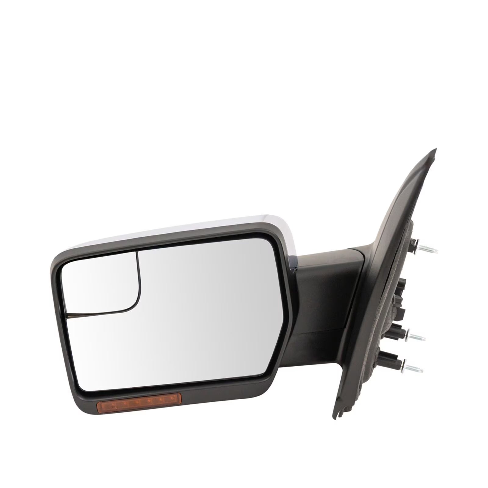 Power Heated Foldable Chrome Memory Left Driver Side Rearview Mirror for 2011-2014 for Ford F150
