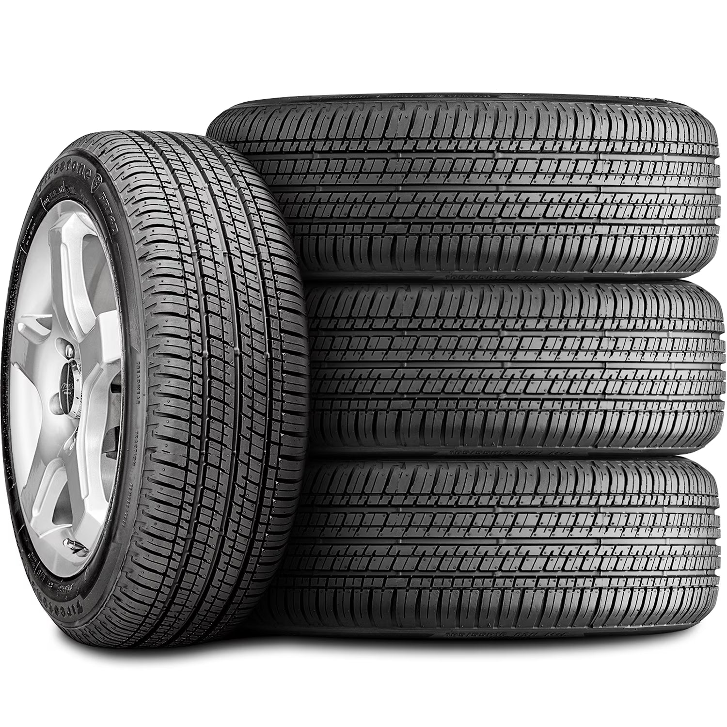 Set of 4 (FOUR) Firestone FR740 185/55R16 83H Performance A/S Tires Fits: 2009-14 Honda Fit Sport, 2015-20 Honda Fit EX-L