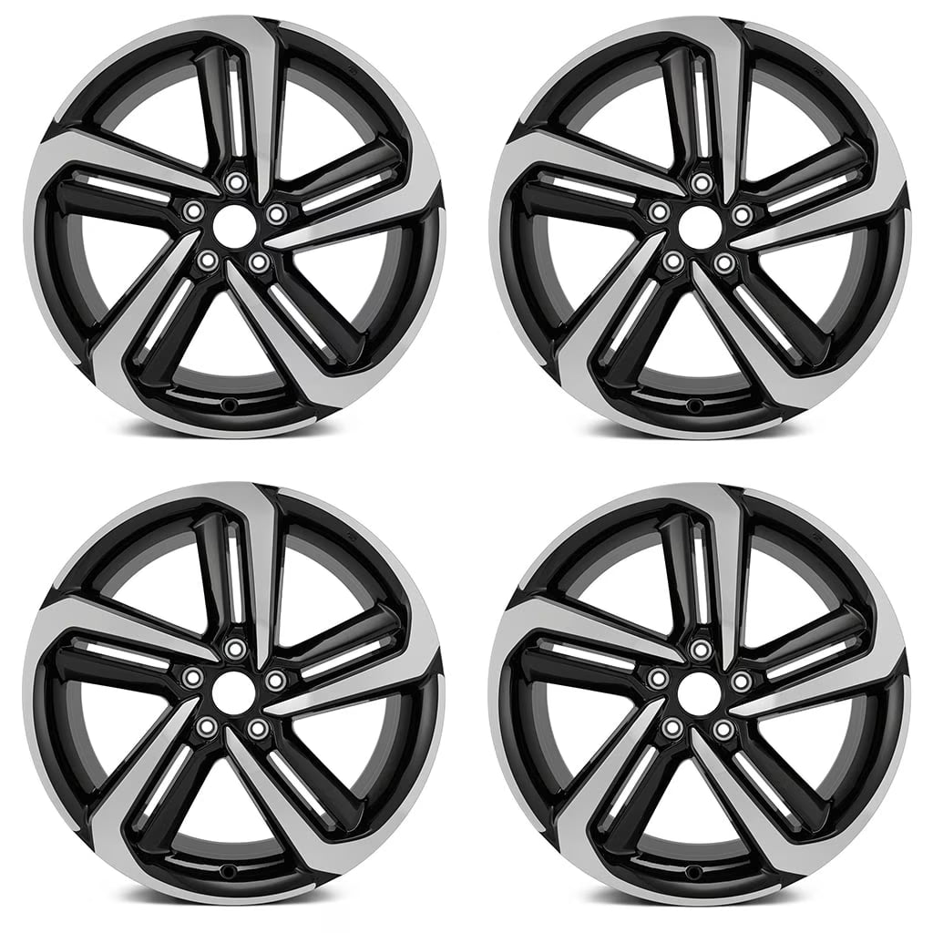 19  Set of 4 Brand New 19  19X8.5 Alloy Wheel For 2018-2022 HONDA Accord OEM Design Replacement 10 Spoke Rim